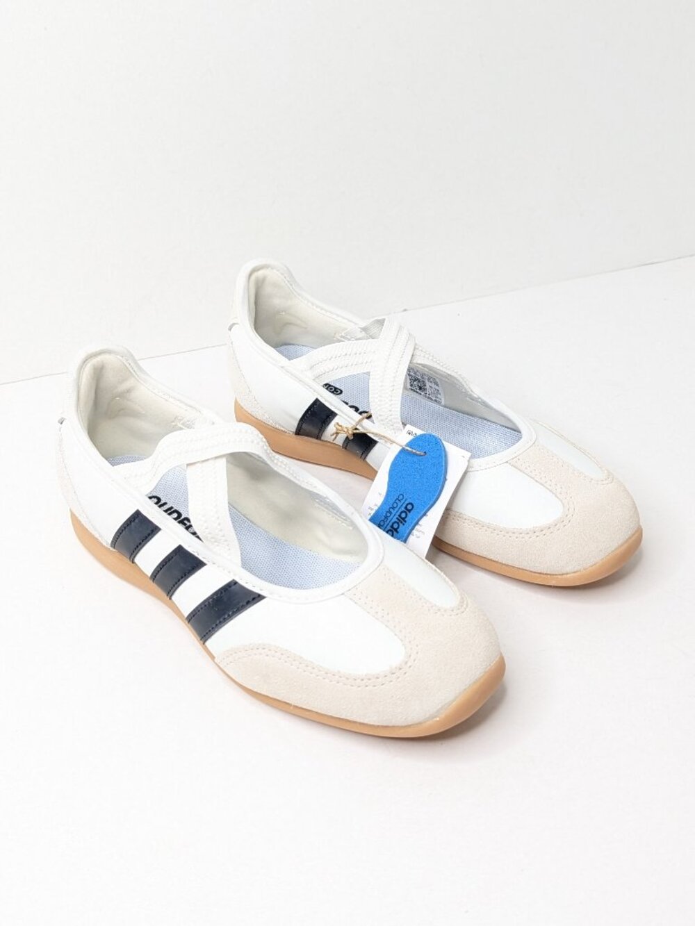 Adidas Barreda Mary Jane Shoes White Black Womens 7